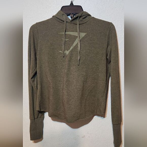 Gymshark Cropped Hoodie Sweatshirt wrap cross back size XS - Picture 1 of 11
